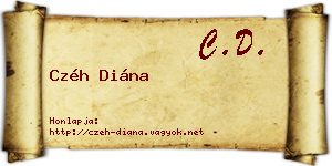 Czéh Diána névjegykártya